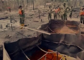 Combatting Crude Oil Theft: Naval Operation Eradicates 15,775 Liters Of Illegally Refined Oil In Ondo