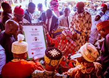Tinubu, Shettima Bag Traditional Titles in Abia