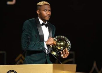 Super Eagles officially honour Osimhen for POTY award in camp