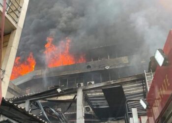 Blaze Engulfs 14-Storey Mandilas Building In Lagos