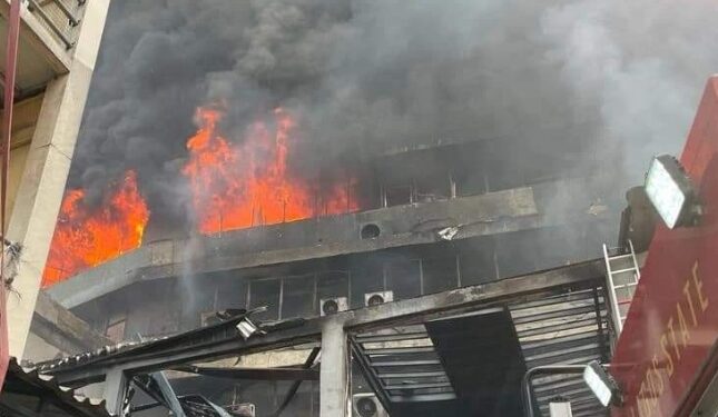 Blaze Engulfs 14-Storey Mandilas Building In Lagos