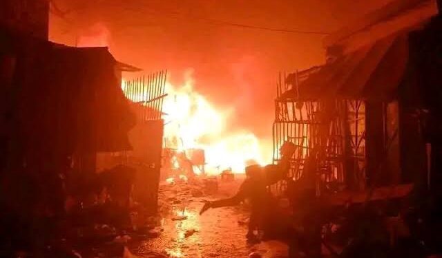 Fire Razes Shops A Yankatako Market, Kano