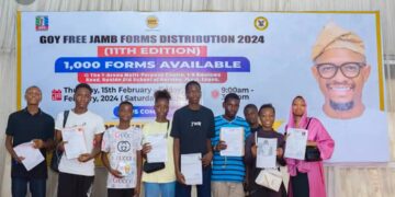 Lagos lawmaker distributes free JAMB forms to constituents