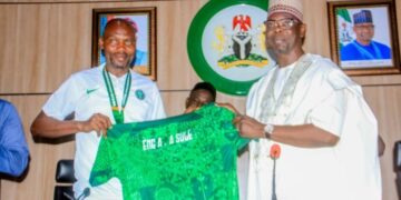 Governor Sule Honours AFCON Silver-Winning Goalkeeper Trainer, Baruwa