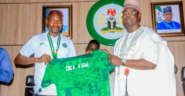 Governor Sule Honours AFCON Silver-Winning Goalkeeper Trainer, Baruwa