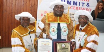 Hon. Jock Crown With Prestigious Honorary Doctorate