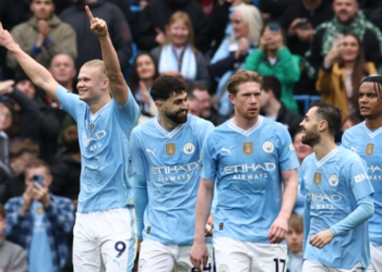 Haaland’s Haul Helps Man City Keep Title Pressure On Leaders Arsenal