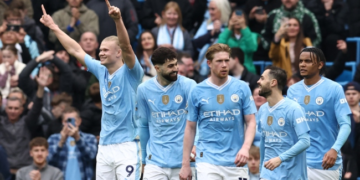 Haaland’s Haul Helps Man City Keep Title Pressure On Leaders Arsenal