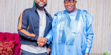 Akpabio Receives Davido, Nigerian Afrobeat Star, Discusses Ideas