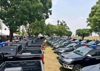 Kaduna: Gov Uba Sani Boosts Security Agencies With 150 Vehicles, 500 Motorcycles
