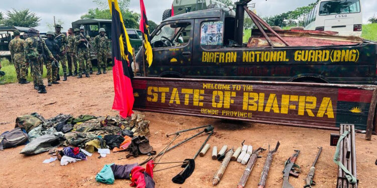 Troops raid IPOB/ESN camps, apprehend 25 suspects