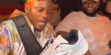 Davido Takes Portable Out For Dinner In US, Gifts Him Dior Shoes