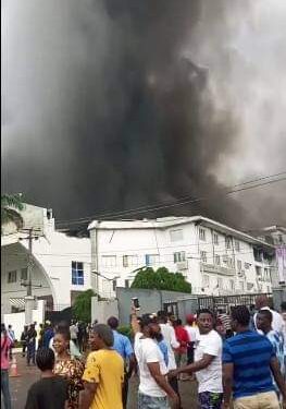 Fire Guts Christ Embassy Headquarters In Lagos