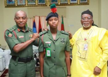 First Nigerian Female Trained in UK Military Academy Promoted