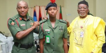 First Nigerian Female Trained in UK Military Academy Promoted