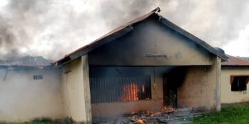 INEC Benue Office Attacked and Burnt Down by Protesters