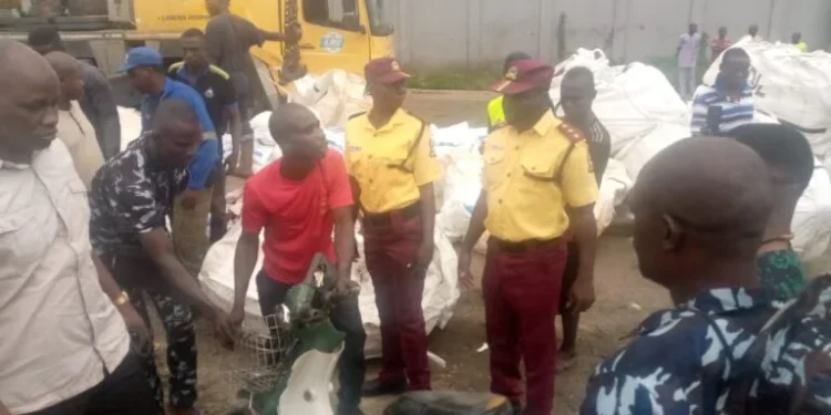 Truck claims female biker in Lagos