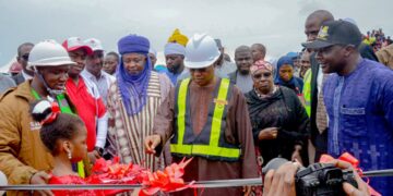 Gov Sani Launches 14.8km Dual Road Projects In Kaduna