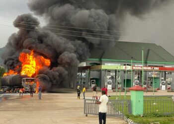 Fire guts petrol tank in Abuja filling station