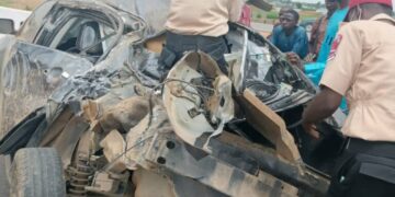 Stolen vehicle recovered by FRSC personnel Kahuna state on Wednesday in Kaduna