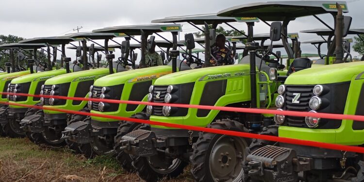 Adeleke distributes 31 tractors, other farm inputs to farmers in Osun