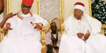 Oba of Benin visits Shehu of Borno, offers support to flood victims