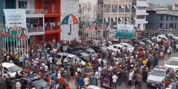 Rivers: Massive Security As Protest Rocks PDP Secretariat In Wake Of LG Polls