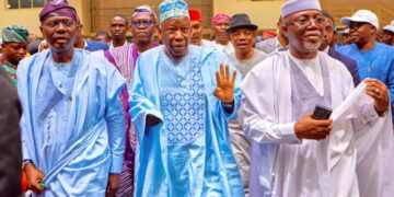 Ondo 2024: Ganduje Engages APC Leaders, Advocates Support for Aiyedatiwa