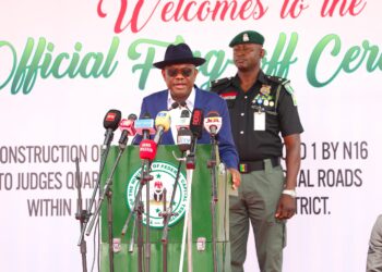 Speaker Abbas Flags- off Construction of Judges’ Quarters Access Road