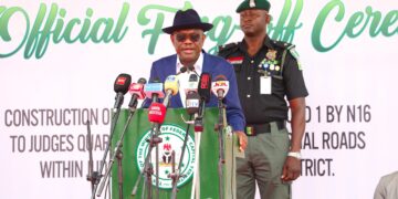 Speaker Abbas Flags- off Construction of Judges’ Quarters Access Road