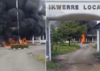 Thugs set 2 Rivers LG offices ablaze, 3 feared killed
