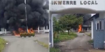 Thugs set 2 Rivers LG offices ablaze, 3 feared killed