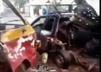 Just-In:  CNG-Powered Vehicle Explodes In Benin, Scores Injured