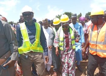 Hon. Larai Joins Road Project Groundbreaking In Jaba LGA