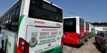 FG hands over 15 CNG buses to transport unions