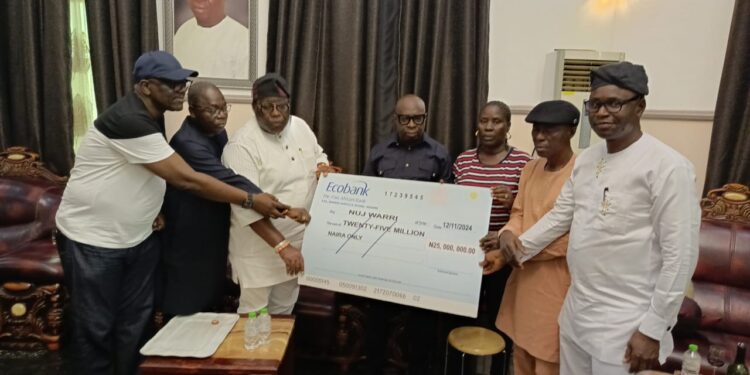 Veteran Journalist, Sola Adebayo Empowers NUJ Warri Members With N25 Million Endowment