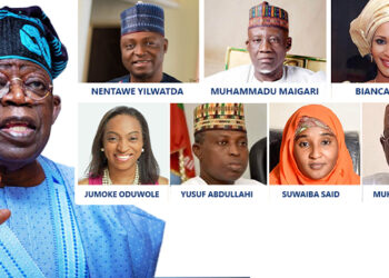 President Tinubu swears in 7 new ministers