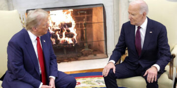 Trump, Biden shake hands in White House, vow smooth transfer  
