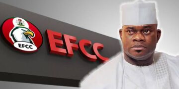 Court rejects EFCC’s request to arraign Yahaya Bello without his counsel