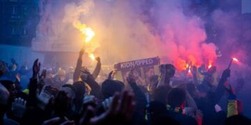 Dozens arrested over clashes between Israeli soccer fans, pro-Palestinian demonstrators