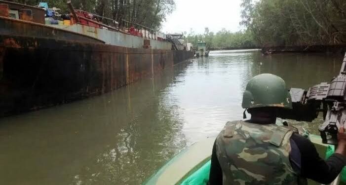 Nigerian Navy arrests 3 suspects with 2,000 litres of petrol en route Cameroon