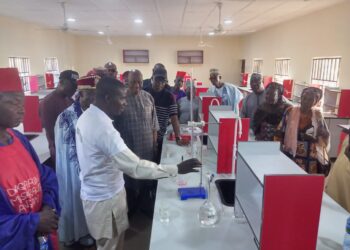 Constituents Hail Sen. Katung For Constructing, Equipping Science Laboratory