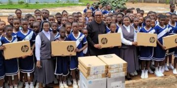 Peter Obi Contributes Computers and Printers to Adamawa School