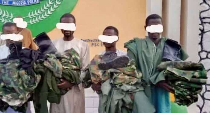 Police arrest 4 suspects supplying military uniforms to bandits in Katsina