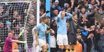 Haaland misses penalty as Man City draw 1-1 with Everton