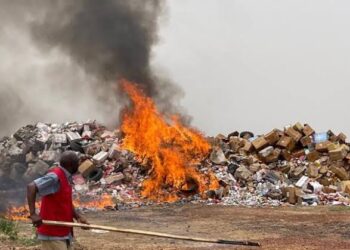 NAFDAC destroys fake, expired products worth N5 billion in Aba