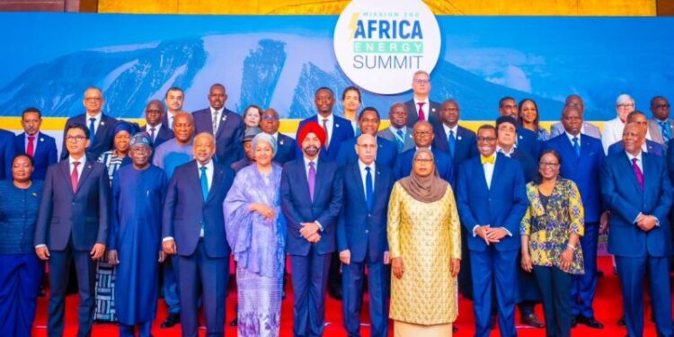 PHOTONEWS: President Bola Tinubu with Tanzanian President, Samia Suluhu Hassan and other African Leaders at the Mission 300 Africa Energy Summit in Dar Es Salaam