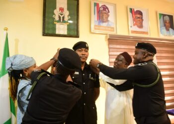 NASC Chairman Decorates Newly Promoted Ifeanyi Nwoye in charge of National Assembly Service Commission