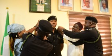 NASC Chairman Decorates Newly Promoted Ifeanyi Nwoye in charge of National Assembly Service Commission