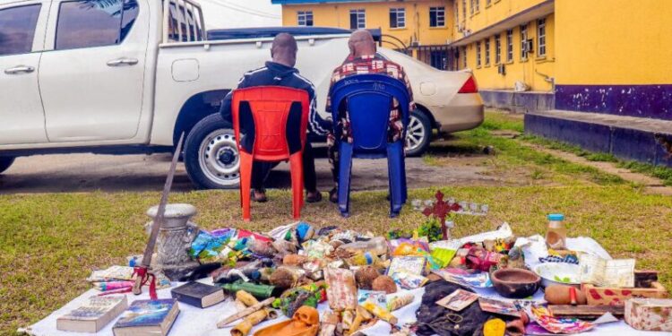 Police arrest 2 ‘fake’ pastors with fetish items in Rivers